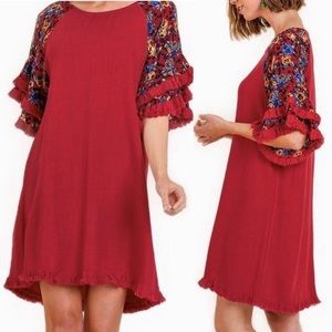 Rose Garden Dress in Jester Red